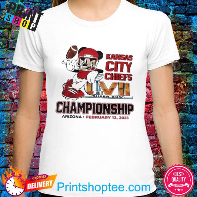 Mickey mouse x Kansas city Chiefs are 2023 super bowl lvii champions shirt,  hoodie, sweater, long sleeve and tank top