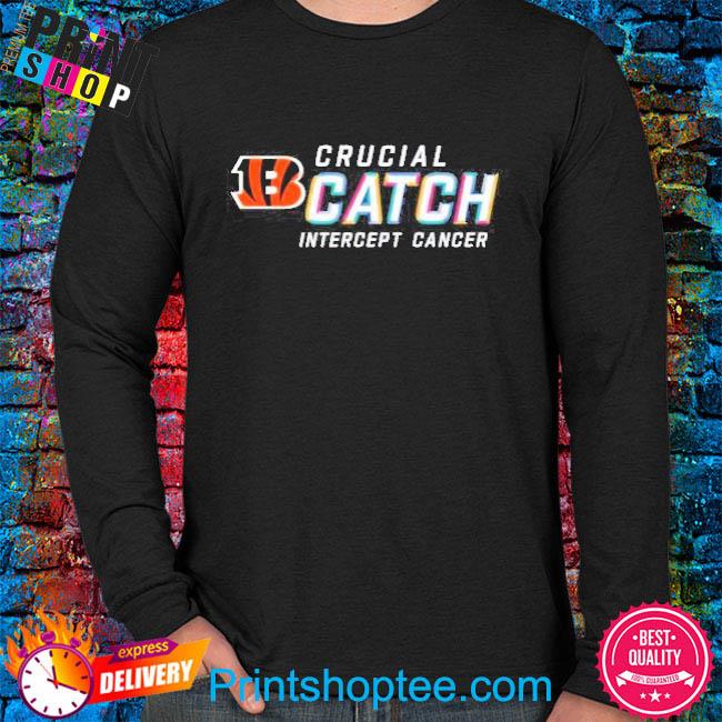 Original Cincinnati Bengals Crucial Catch Intercept Cancer T-shirt