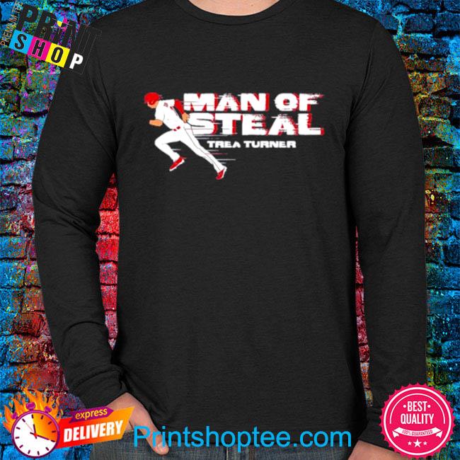  Officially Licensed Trea Turner - Man of Steal T-Shirt