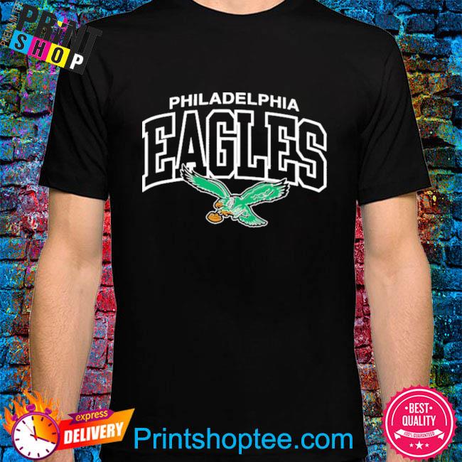 Philadelphia eagles mitchell & ness kelly green logo arch shirt, hoodie,  sweater, long sleeve and tank top