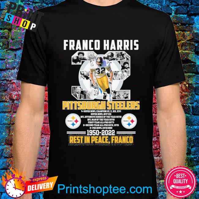 Franco Harris Steelers logo 2023 shirt, hoodie, sweater, long