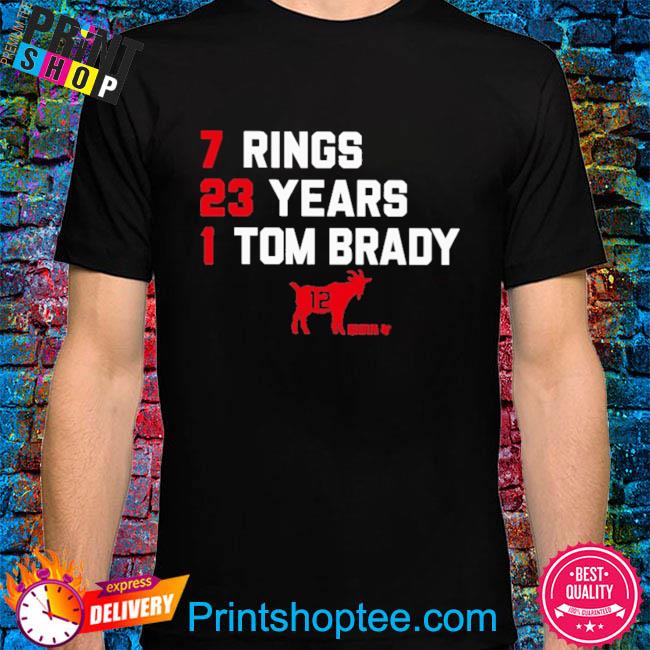 Tampa Bay Buccaneers 7 rings 23 years 1 tom brady shirt, hoodie