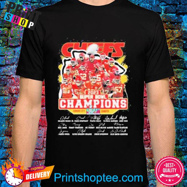 The Chiefs 2023 Super Bowl Champion Kansas City Chiefs Signatures T ...