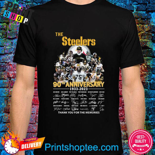 90th anniversary Pittsburgh Steelers here we go Steelers shirt, hoodie,  sweater, long sleeve and tank top