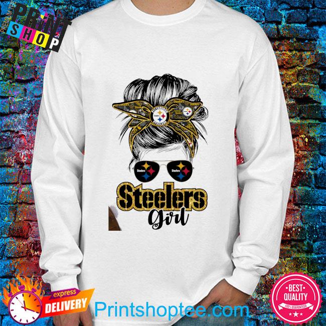 Pittsburgh Steelers girl glasses logo 2023 shirt, hoodie, sweater, long  sleeve and tank top