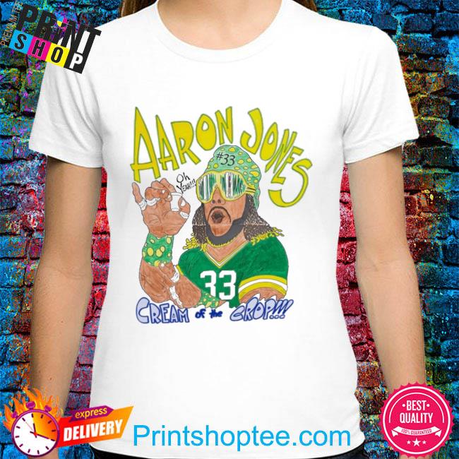 Aaron jones 33 cream of the crop 2023 shirt, hoodie, sweater, long sleeve  and tank top