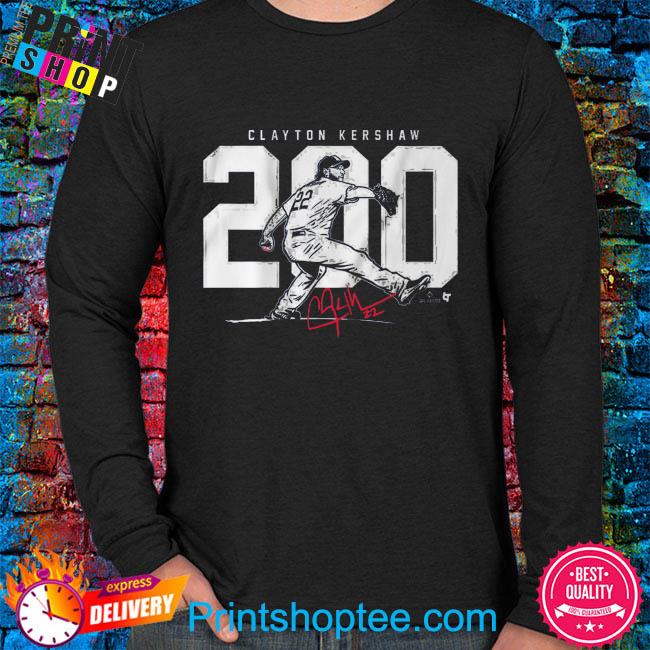 Clayton kershaw 200 signature shirt, hoodie, sweater, long sleeve and tank  top