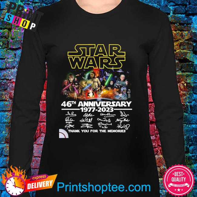 Star Wars 46 Anniversary 1977 2023 Thank You For The Memories T Shirt