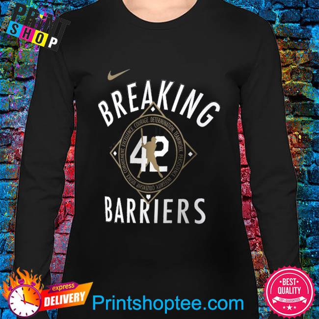 Official Jackie Robinson Brooklyn Dodgers Nike Cooperstown Collection  Breaking Barriers Performance T-Shirt, hoodie, sweater, long sleeve and  tank top