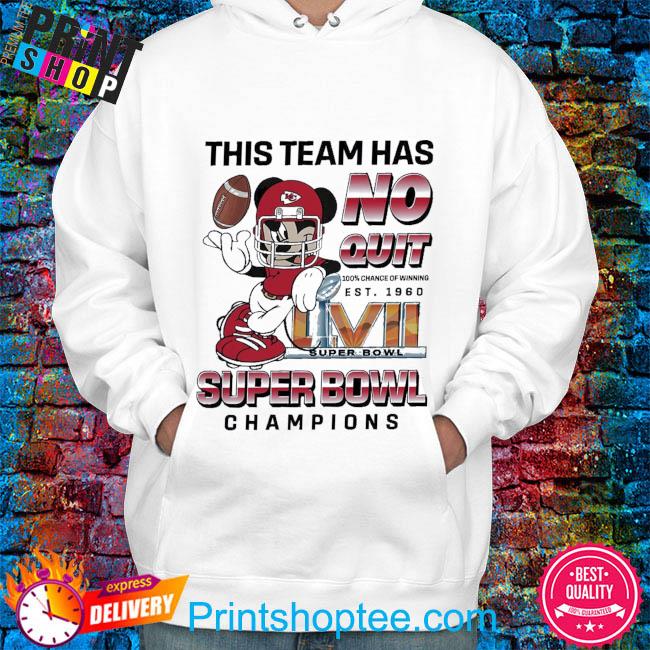 Mickey mouse this team has no quit super bowl champions 2024 shirt