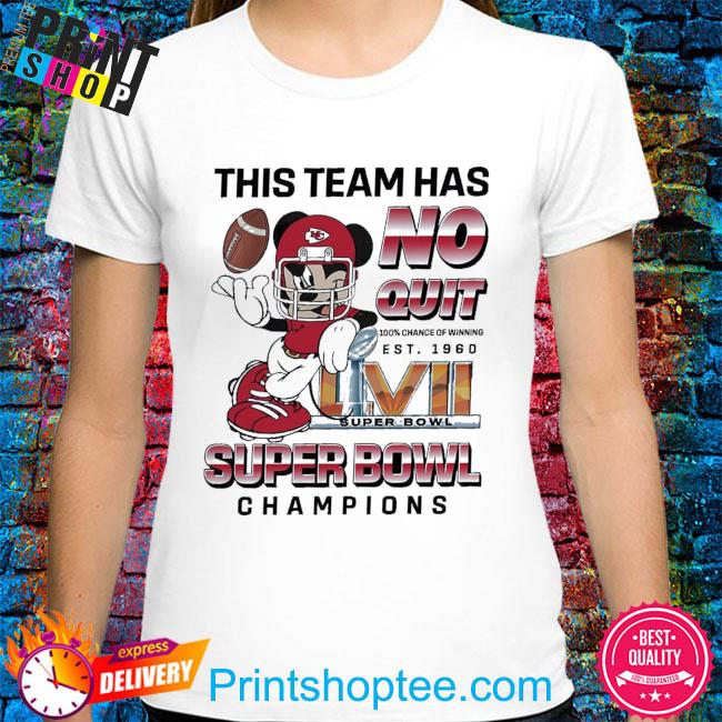 Mickey mouse this team has no quit super bowl champions 2024 shirt