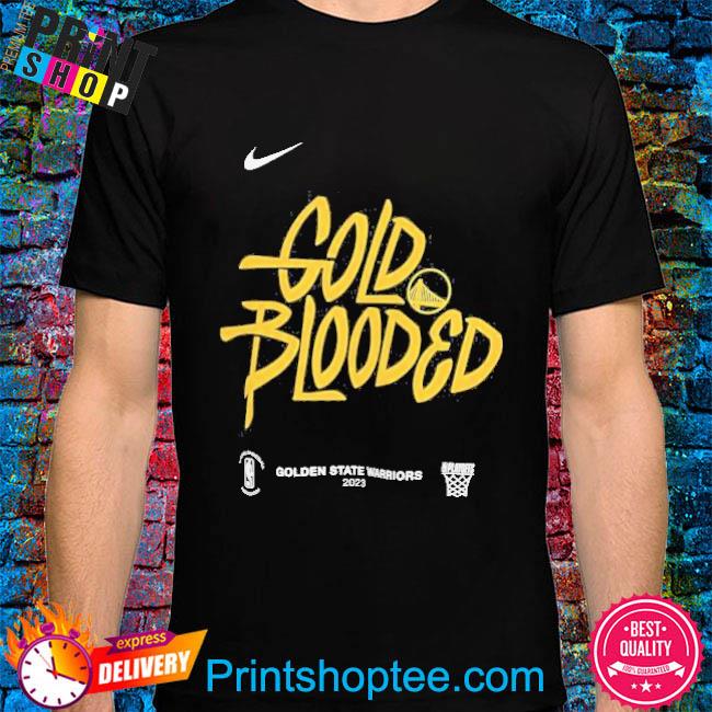 gold blooded warriors shirt nike