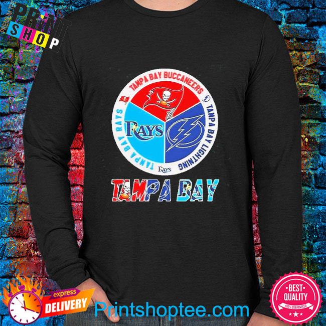 Official Tampa Bay Sports Teams Logo Shirt Rays Bucs And Lightning