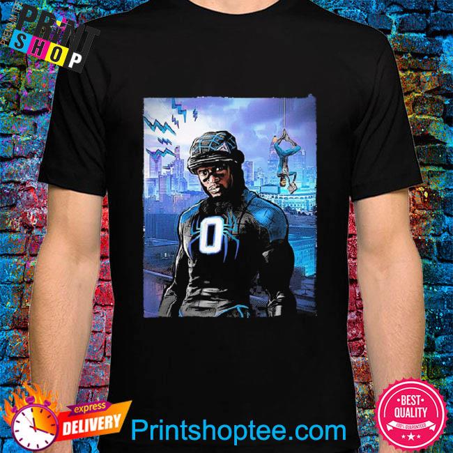 Carolina Panthers Brian Burns Spider Man Across Shirt - High-Quality  Printed Brand