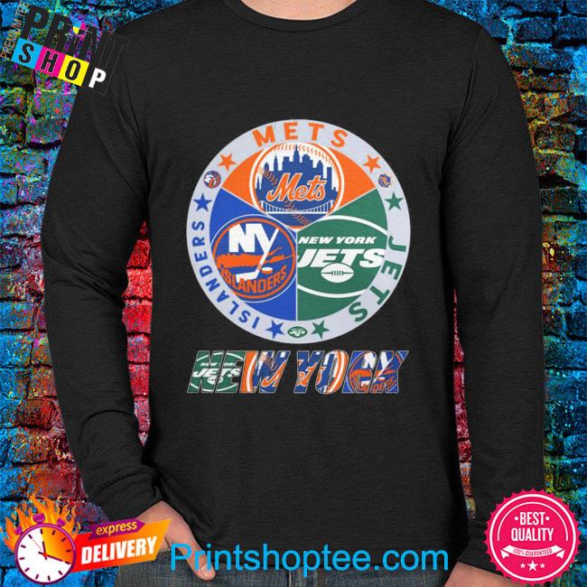 Nice new york mets jets islanders Logo shirt