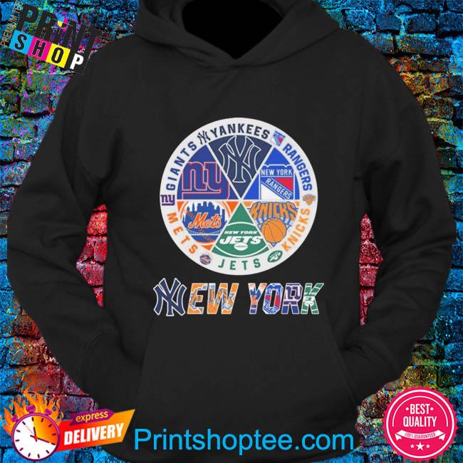 Official New York Sports Team Giants Yankees Rangers Knicks Jets And Mets  shirt, hoodie, sweater, long sleeve and tank top