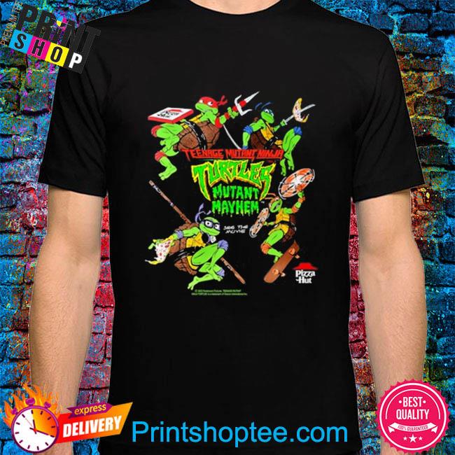 printful2 Teenage Mutant Ninja Turtles: Mutant Mayhem Pizza Kids T-Shirt Athletic Heather / M