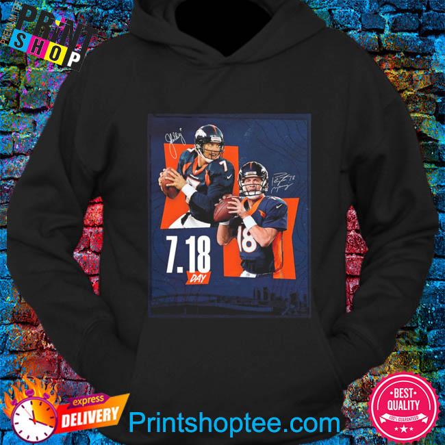 Official Happy Goat Day Manning And Elway From Denver Broncos Signatures  Shirt, hoodie, sweater, long sleeve and tank top