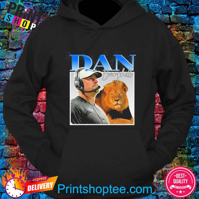 Dan Campbell Coach of Detroit Lions photo retro shirt, hoodie, sweater,  long sleeve and tank top