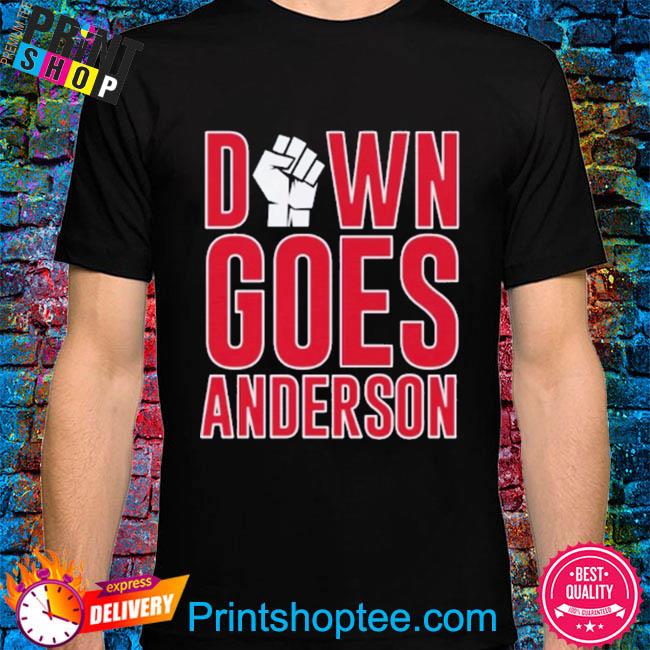 Down Goes Anderson Shirt Baseball Fight Unisex White Shirt Tom Hamilton  Down Goes Anderson Shirt Tim Anderson Jose Ramirez Shirt Tom Hamilton Shirt  - Trendingnowe