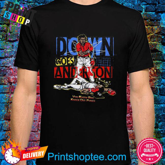 Official down Goes Anderson Shirt Ramirez's Punch-Out Shirt Jose