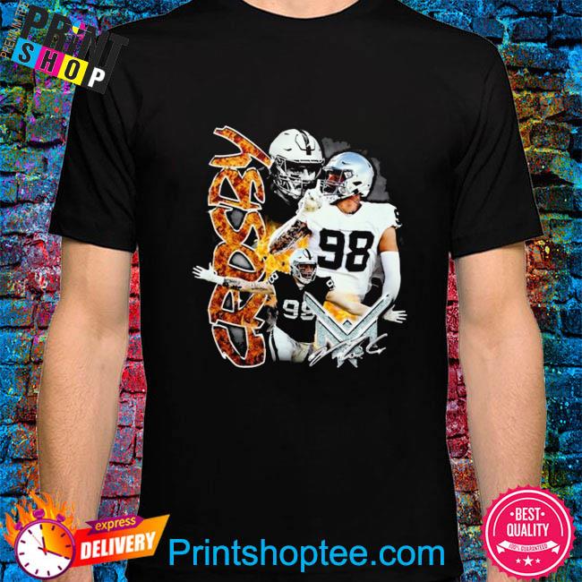 : Max Crosby Las Vegas Football T-Shirt Cotton Jersey