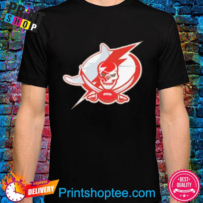 Tampa Bay Buccaneers Lightning Rays Mash Up Logo 2023 Shirt