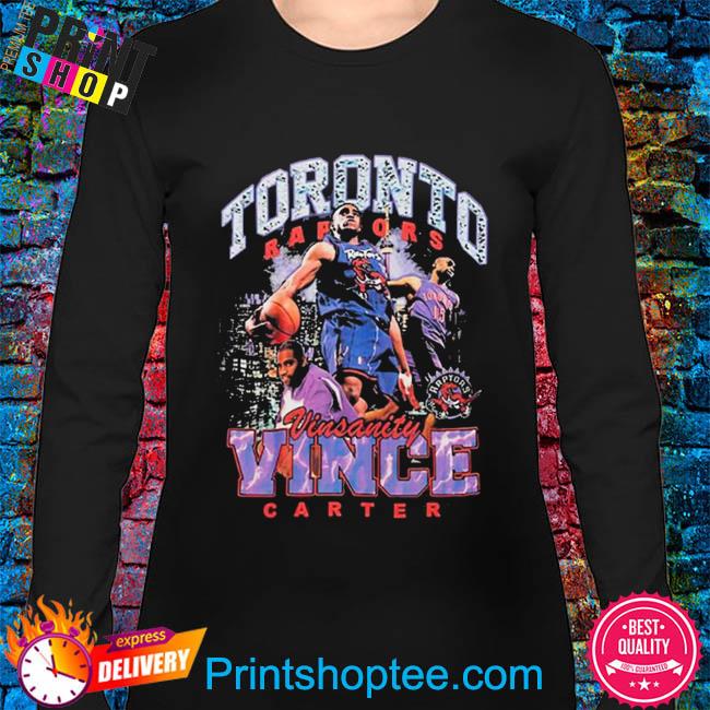 Vince Carter Toronto Raptors Mitchell & Ness Hardwood Classics Bling  Concert Player T-Shirt - Black