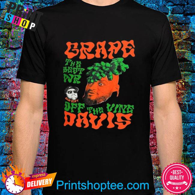 Wr Gabe Davis Grape Davis The Best Wr And Burt Off The Vine Premium SS T- Shirt - Teerockin