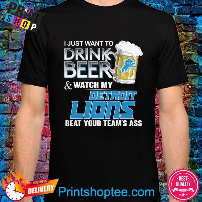 Detroit Lions This Team Makes Me Drink Shirt t-shirt by To-Tee