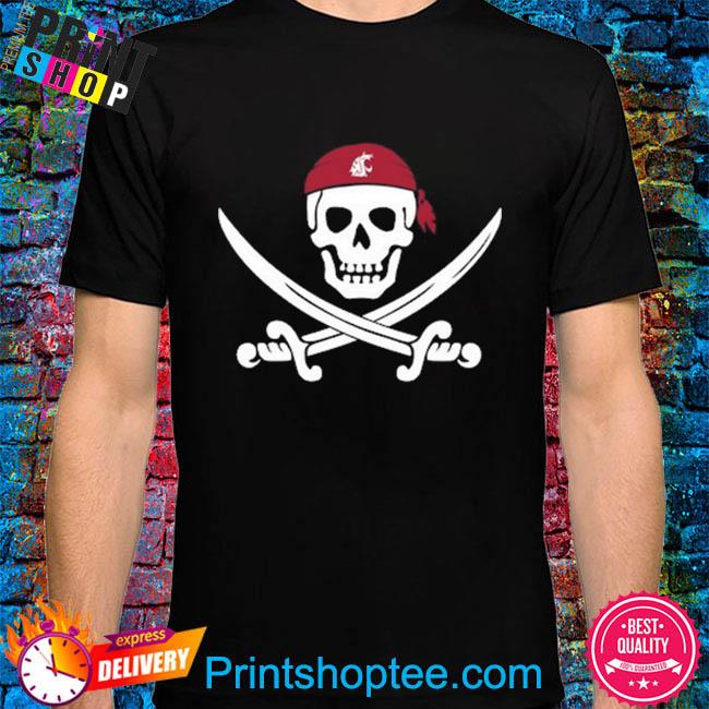 Jake Dickert Wearing Wsu Golf Pirate Skull T-shirt