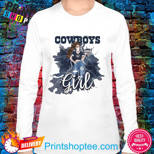 Dallas Cowboys Crop Top Hoodie Pullover Long Sleeve Sweatshirt Ladies'  Outwear