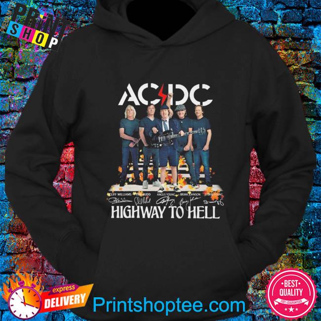 Acdc Highway To Hell Signature Unisex T-shirt Sweatshirt Hoodie