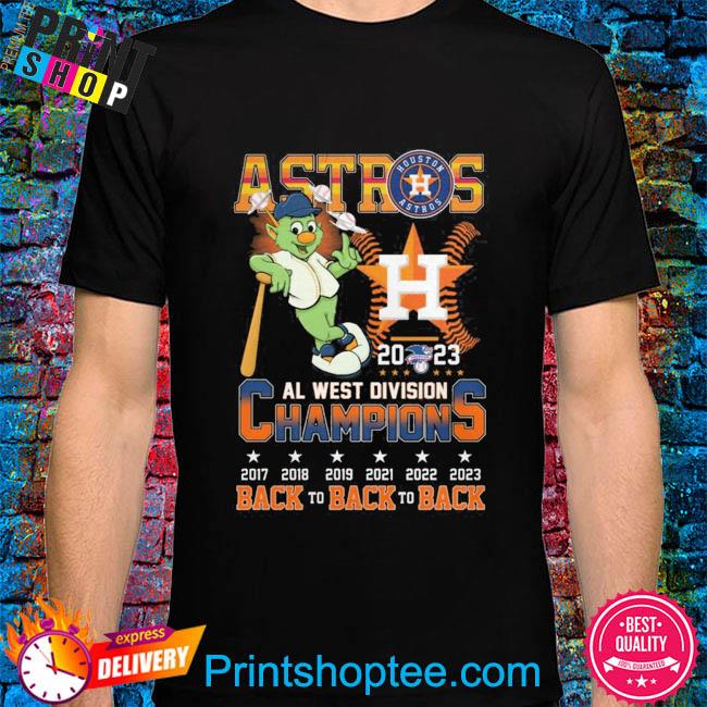 Astros 2023 al west Division champions back to back to back Shirt - Nvamerch