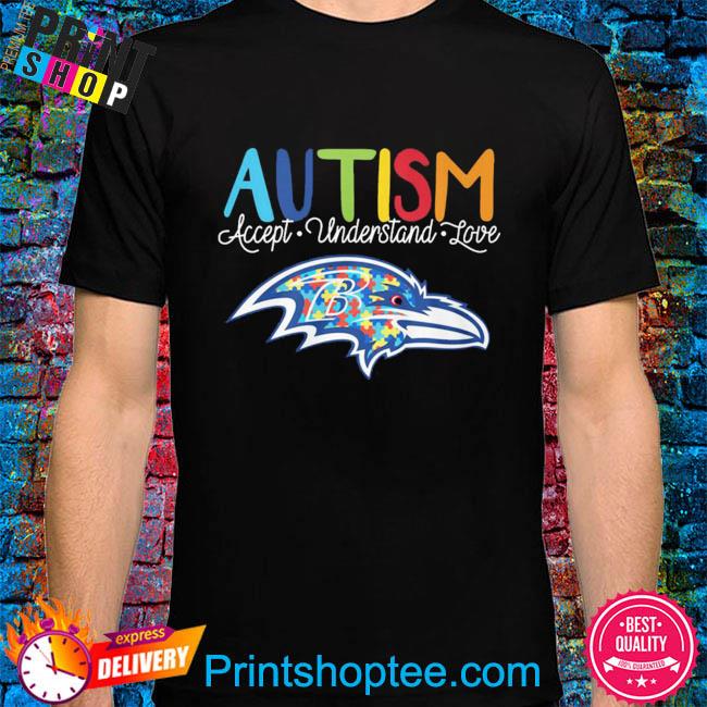 Baltimore Ravens NFL Autism Awareness Personalized Hoodie T Shirt - Growkoc