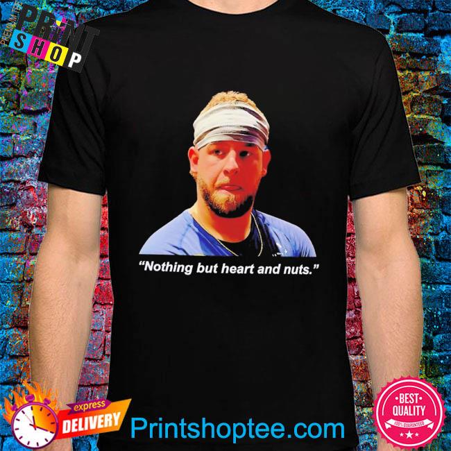 Official Braves aj minter nothing but heart and nuts T-shirt