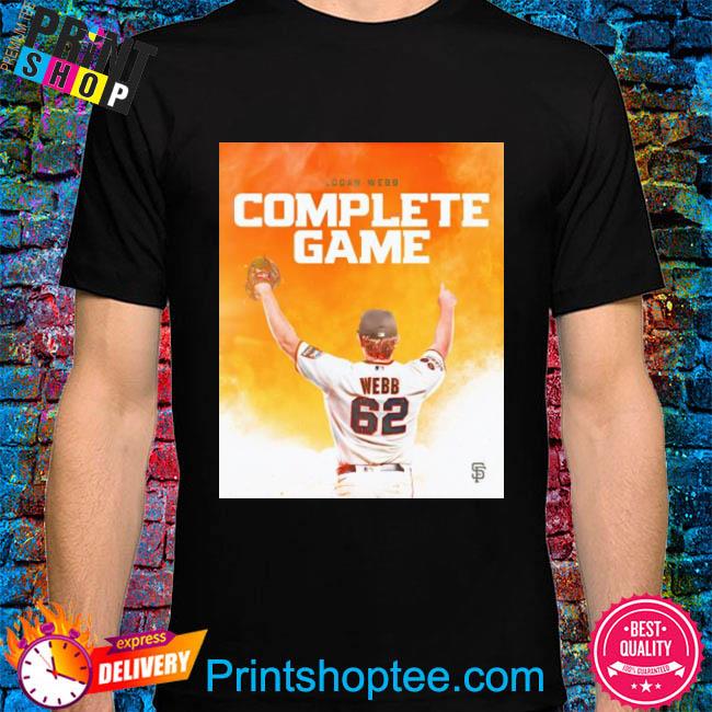 Official Logan Webb San Francisco Giants complete game shirt