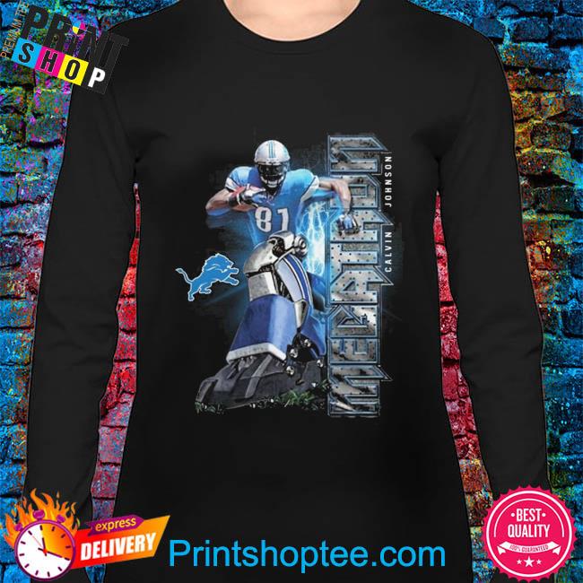 CALVIN JOHNSON MEGATRON T-SHIRT Detroit Lions Tshirt 81