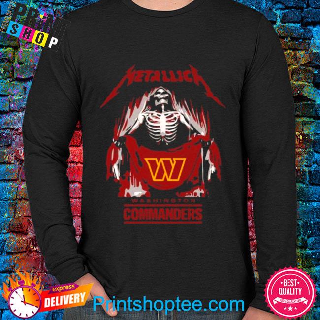 Metallica Collab Washington Commanders T-Shirt, hoodie, sweater