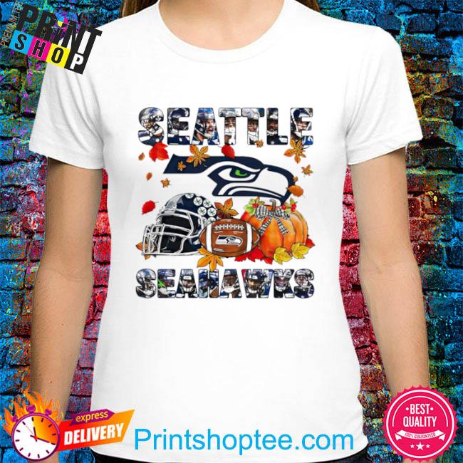 Seattle Seahawks Fall Helmet Pumpkin Shirt - Peanutstee