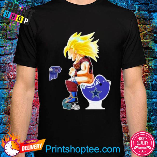 Son Goku Washington Commanders Shitting On Toilet Dallas Cowboys And Other  Teams 2023 Shirt