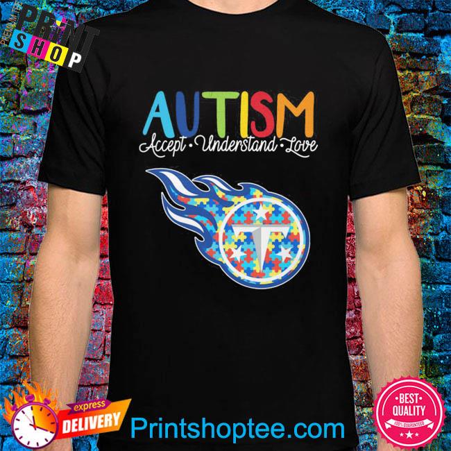 Tennessee Titans NFL Autism All Over Printed 3D Shirt For Fans