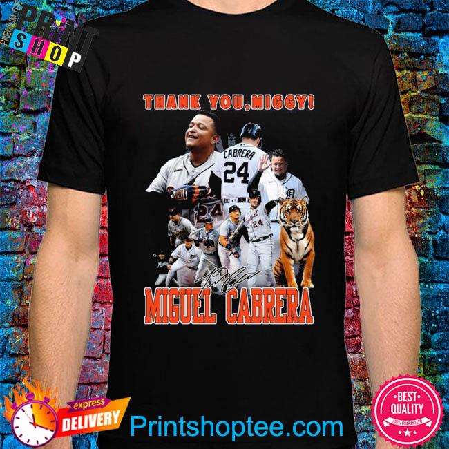 Official Thank You Miggy Miguel Cabrera Signature T-Shirt, hoodie
